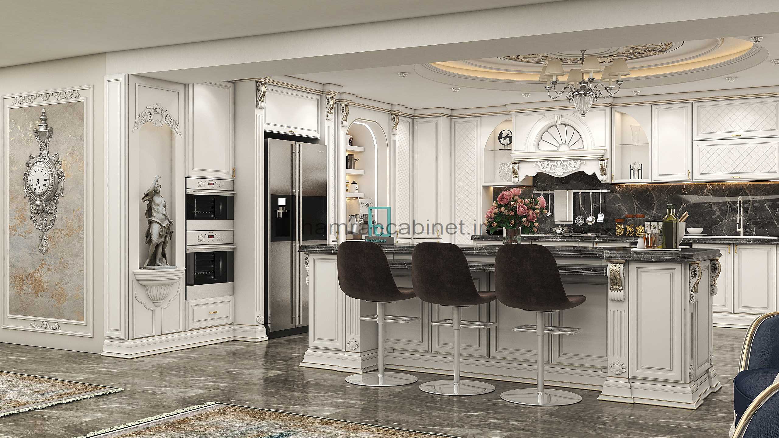 کابینت کلاسیک رنگخور 71